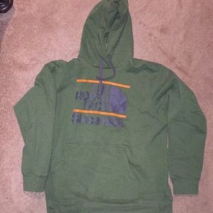 Dark Green Northface Hoodie